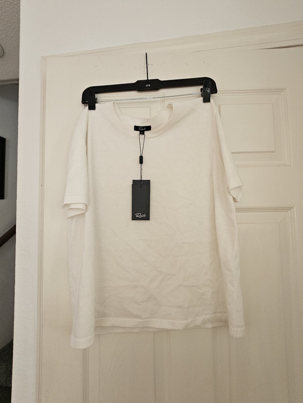 Nwt Rails White Short Sleeve Crewneck Tee Size M